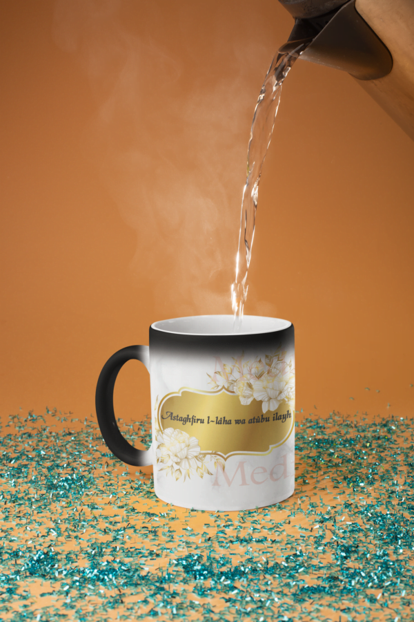 Mug magique invocation en céramique noir demi mat - Image 2