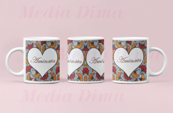 Mug personnalisé avec motif wax